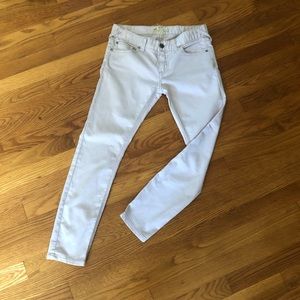Free People Light Lavender Herringbone Jeans